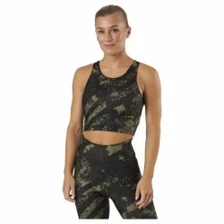 Casall Crop Tank Boost Green* Linnen|Träning