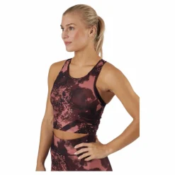 Casall Crop Tank Boost Red* Linnen|Träning