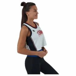 Tommy Hilfiger Sport Crop Tommy Tank Top Blue/White* Linnen|Träning