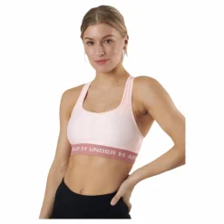 Under Armour Crossback Mid Bra Pink* Sport-Bh:Ar|Löpning