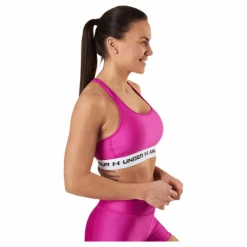 Under Armour Crossback Mid Bra Pink* Löpning|Sport-Bh:Ar