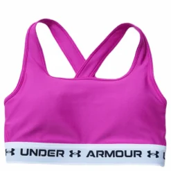 Under Armour Crossback Mid Bra Pink* Löpning|Sport-Bh:Ar