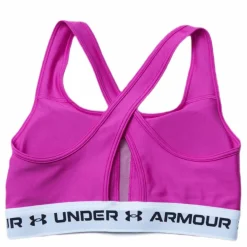 Under Armour Crossback Mid Bra Pink* Löpning|Sport-Bh:Ar