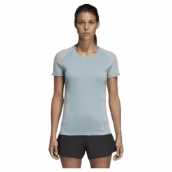 adidas Cru Tee Primeknit Blue/Grey* T-Shirts|Löpning