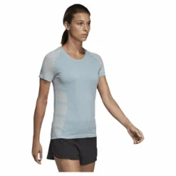 adidas Cru Tee Primeknit Blue/Grey* T-Shirts|Löpning