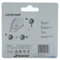 Babolat Custom Damp 2-pack Black/red* Racketsporter|Racket Och Bollar