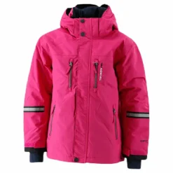 Tenson Davie Ski Jacket Kid Pink*Barn Alpint|Jackor