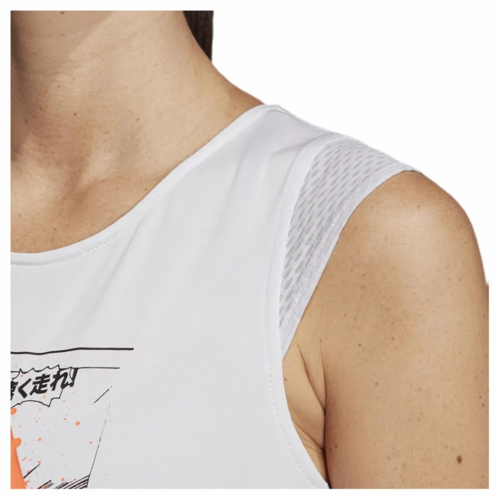 adidas Decode Tank Grey* Löpning|Linnen