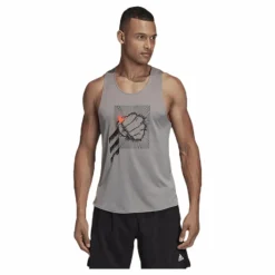 adidas Decode Tank Grey* Löpning|Linnen