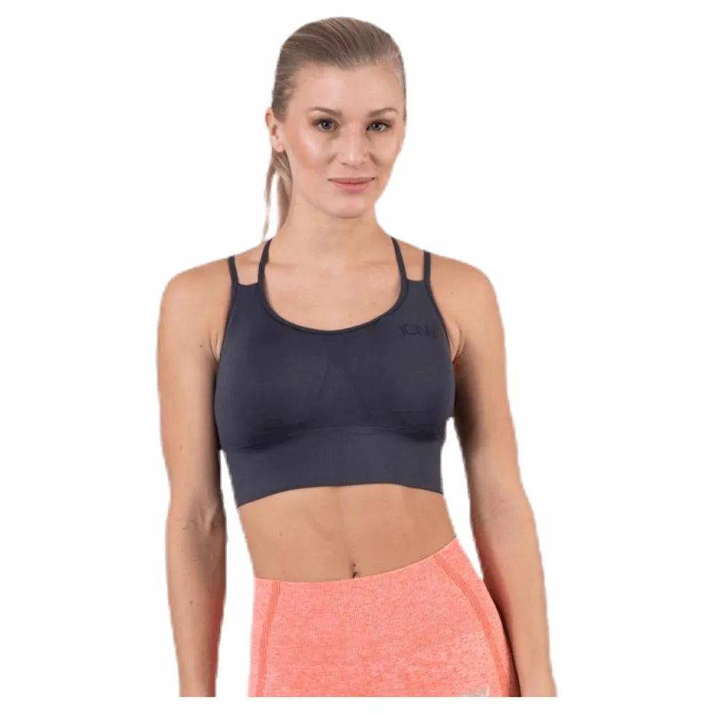 ICANIWILL Define Seamless Sport Bra Grey* Sport-Bh:Ar|Träning