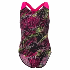 Speedo Digital Placement Splashback J Black Electric Pink*Barn Simning|Badkläder