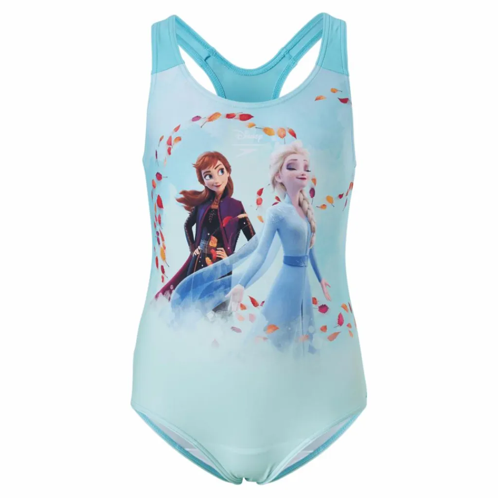 Speedo Disney Frozen 2 Digital Placement Swimsuit Blue*Barn Simning|Badkläder