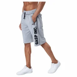 GASP Division Sweatshorts Light Grey Melange* Shorts|Träning