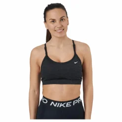 Nike Dri-fit Indy Women's Light-sup Off Noir/black/white* Träning|Sport-Bh:Ar
