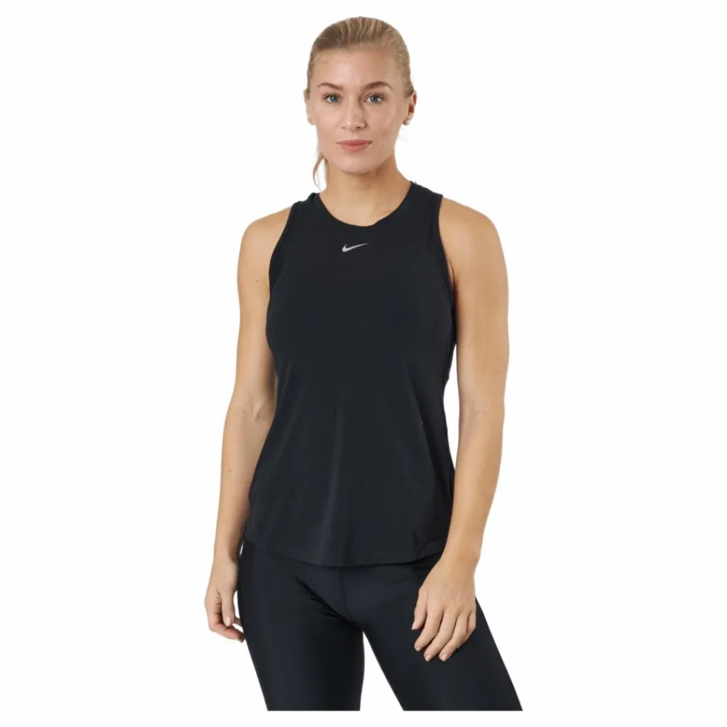 Nike Dri-FIT One Luxe Women's Standard Fit Tank BLACK/REFLECTIVE SILV* Träning|T-Shirts