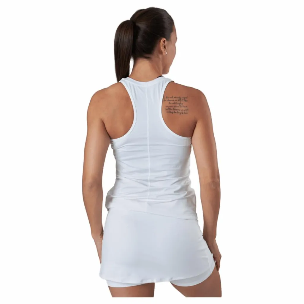 Nike Dri-FIT One Women's Slim Fit Tank WHITE/BLACK* Träning|Linnen
