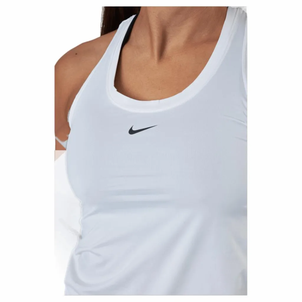 Nike Dri-FIT One Women's Slim Fit Tank WHITE/BLACK* Träning|Linnen