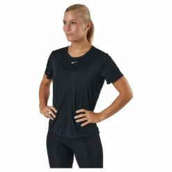 Nike Dri-FIT One Women's Standard Fit Short-Sleeve Top BLACK/WHITE* Träning|T-Shirts