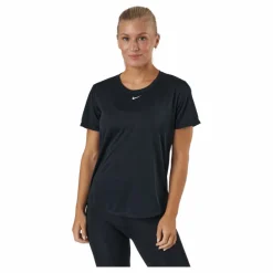 Nike Dri-FIT One Women's Standard Fit Short-Sleeve Top BLACK/WHITE* Träning|T-Shirts