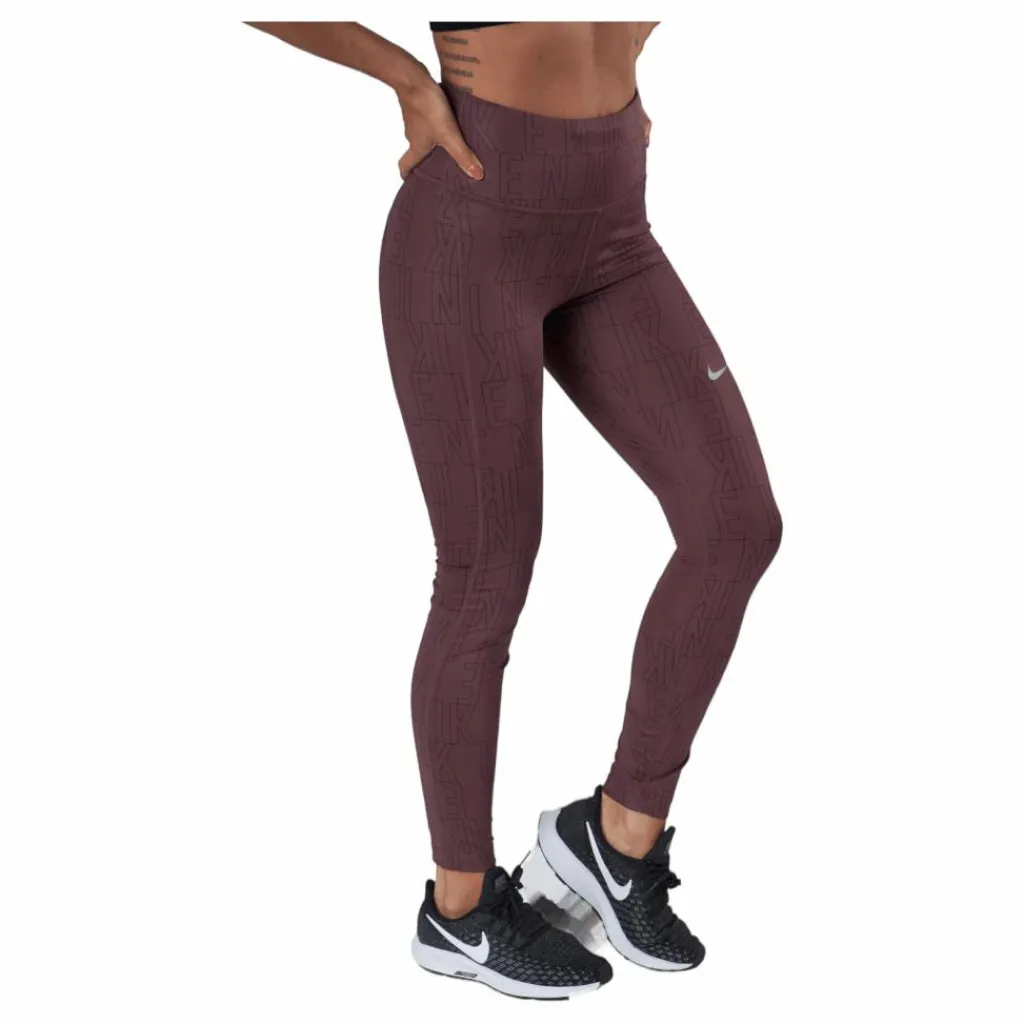 Nike Dri-fit Run Division Epic Fast Dark Wine/black/reflective Sil* Löpning|Tights