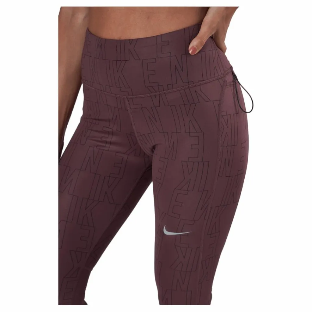 Nike Dri-fit Run Division Epic Fast Dark Wine/black/reflective Sil* Löpning|Tights