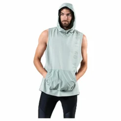 Nike Dri-FIT Therma Sleeveless Hood Black/Green* Linnen|Träning
