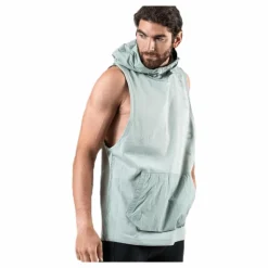 Nike Dri-FIT Therma Sleeveless Hood Black/Green* Linnen|Träning