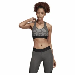 adidas Drst Alphaskin Bos  White/Black* Sport-Bh:Ar|Träning