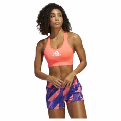 adidas Drst Alphaskin Bra Pink/White* Sport-Bh:Ar|Träning