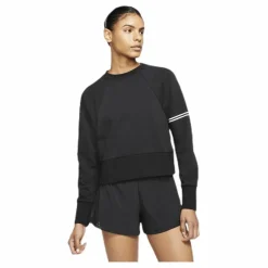 Nike Dry Get Fit Fleece Crew White/Black* Tröjor|Träning