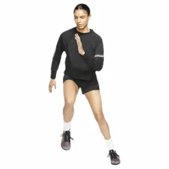 Nike Dry Get Fit Fleece Crew White/Black* Tröjor|Träning