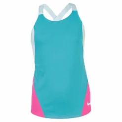 Nike Dry Tank Elastic Strap Blue/Pink*Barn Linnen|Träning