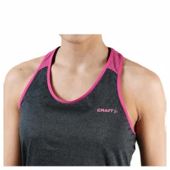 Craft Eaze Singlet Pink/Black/Grey* Löpning|Linnen