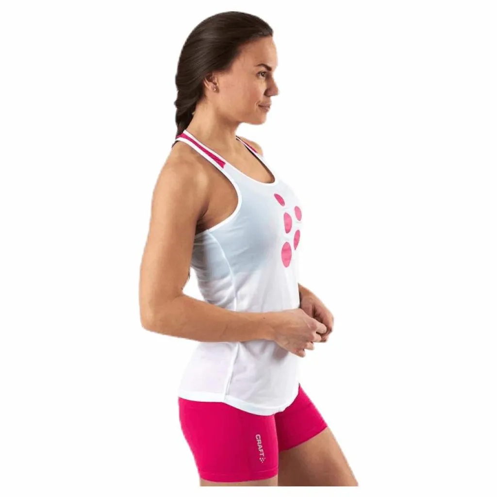 Craft Eaze Singlet Pink/White* Löpning|Linnen