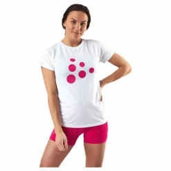 Craft Eaze SS Logo Mesh Tee Pink/White* Träning|T-Shirts