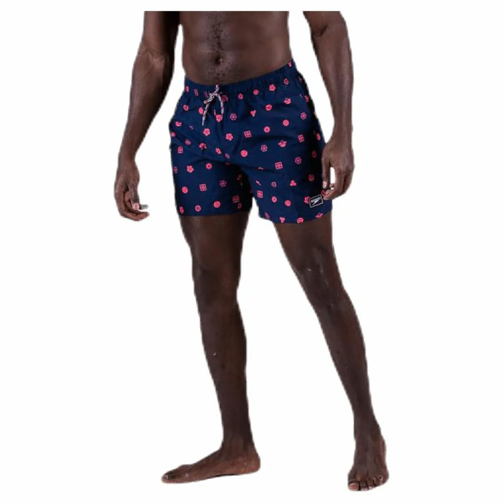 Speedo Elemental Fusion Printed Blue/Red* Simning|Badkläder