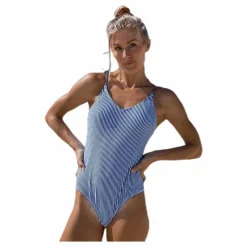 Waikani Beachwear Elena Swimsuit Blue/Patterned* Simning|Badkläder
