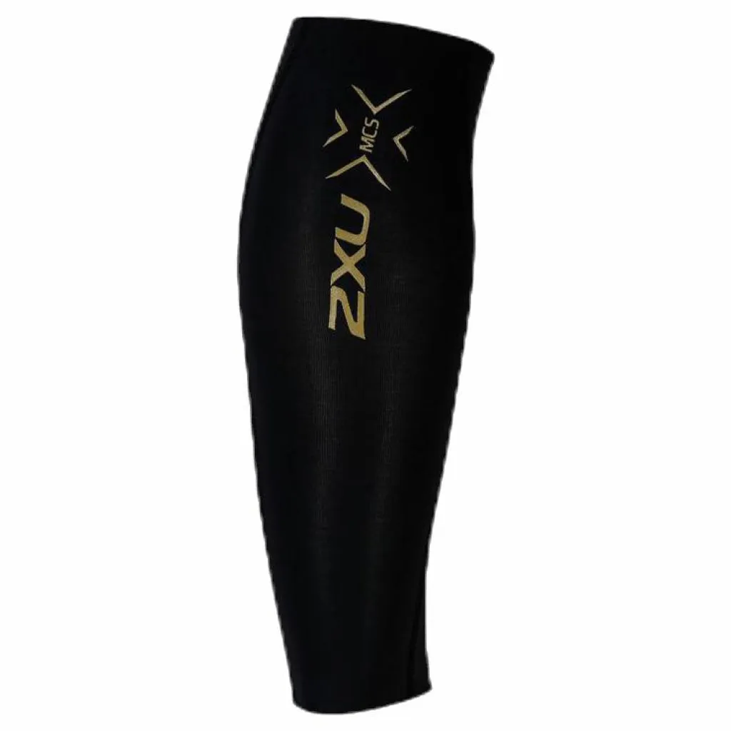 2XU Elite MCS Compression Calf Guard Black/Gold* Löpning|Hjälmar Och Skydd