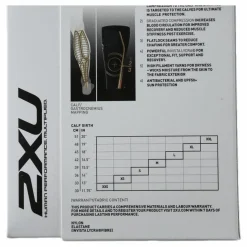 2XU Elite MCS Compression Calf Guard Black/Gold* Löpning|Hjälmar Och Skydd