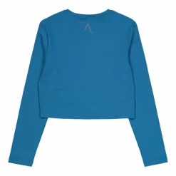 BLACC Ella Overlap Long Sleeve Top Blue Coral* Tröjor|Träning