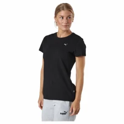 Puma Ess Small Logo Tee Black-cat* Löpning|Träning