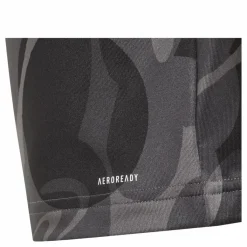 adidas Essentials AEROREADY Seasonal Print Crop T-Shirt Kids Black*Barn T-Shirts|Träning