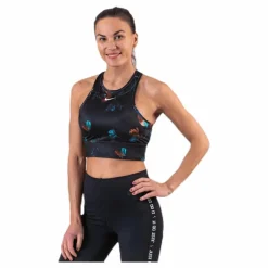 Nike Everything Floral Bra White/Black* Sport-Bh:Ar|Träning