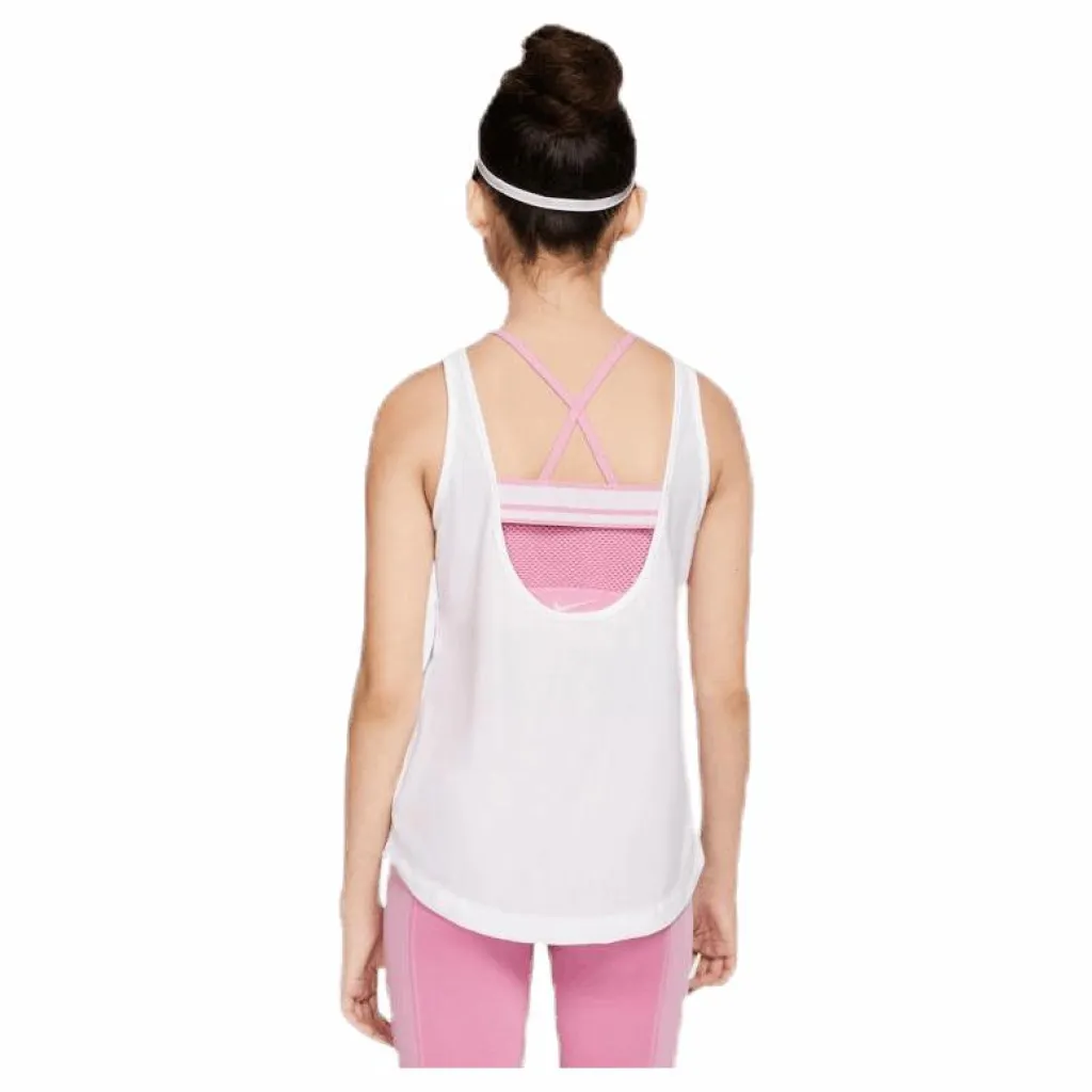 Nike Extra Long Tank Jr Pink/White*Barn Linnen|Träning