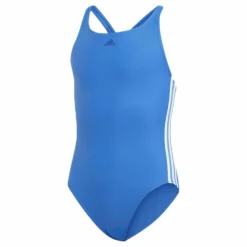 adidas Fit Suit 3 Stripe Youth Blue*Barn Simning|Badkläder