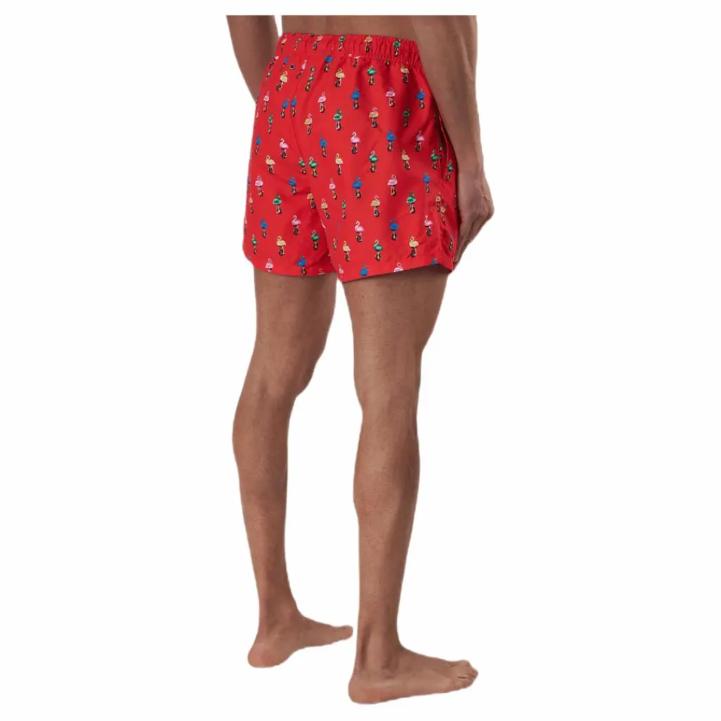 Happy Socks Flamingo Swimshorts Red* Simning|Badkläder