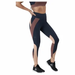 Craft Flow Blocked Tights Blue/Purple* Tights|Träning