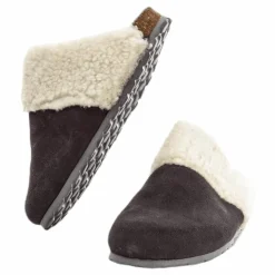 Sanosan Fluffy Suede Grey* Simning|Sandaler Och Tofflor