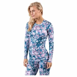 Endurance Forget-Me-Not Printed L/S Tee Patterned* Löpning|Underställ