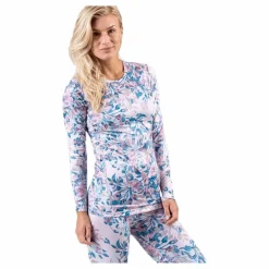 Endurance Forget-Me-Not Printed L/S Tee Patterned* Löpning|Underställ